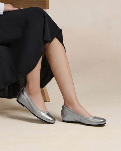 Cadence Ballet Dark Silver | ABEO Footwear