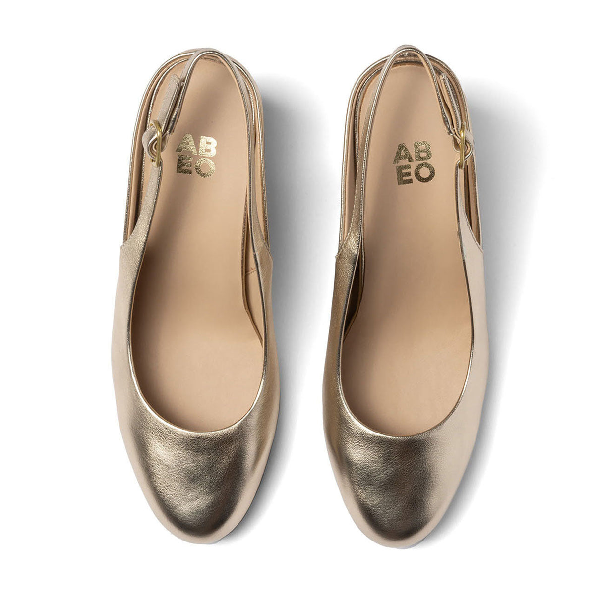 Tempo Slingback Light Gold | ABEO Footwear