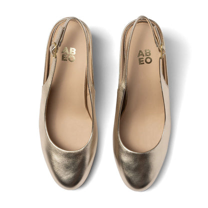 Tempo Slingback Light Gold | ABEO Footwear