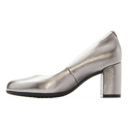 Tempo Pump Silver Metallic Leather | ABEO Footwear