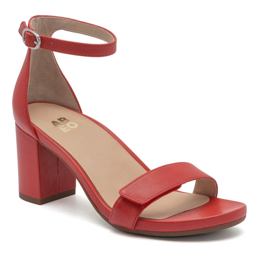 Tempo Strap Red Leather | ABEO Footwear
