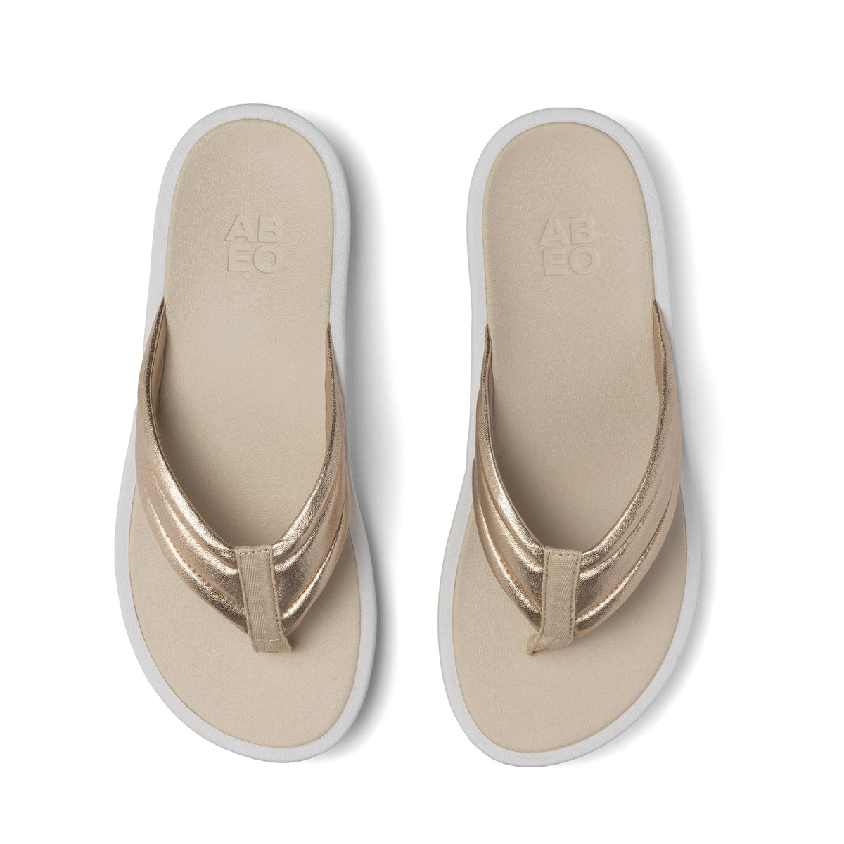 Paseo Thong Sandal Light Gold | ABEO Footwear