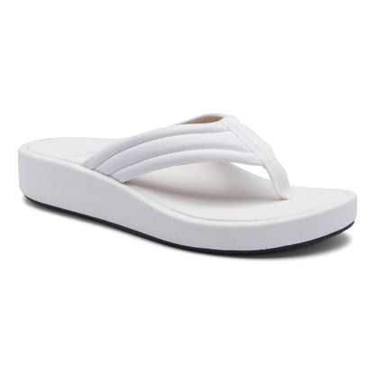 Paseo Thong Sandal White | ABEO Footwear