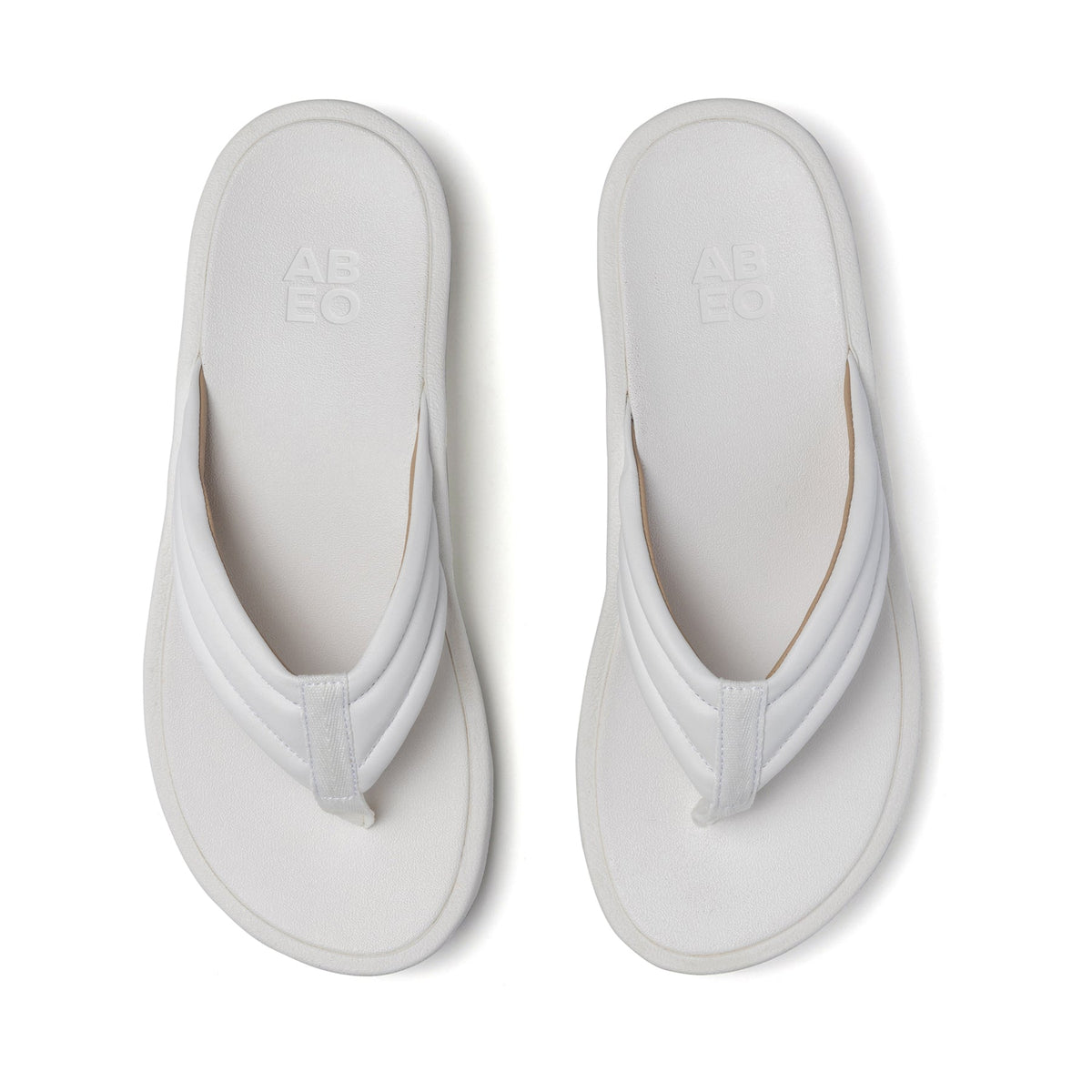 Paseo Thong Sandal White | ABEO Footwear