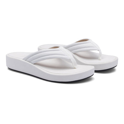 Paseo Thong Sandal White | ABEO Footwear