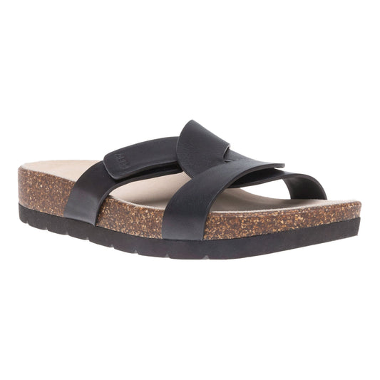 Lanai Slide Metatarsal Black Nubuck | ABEO Footwear