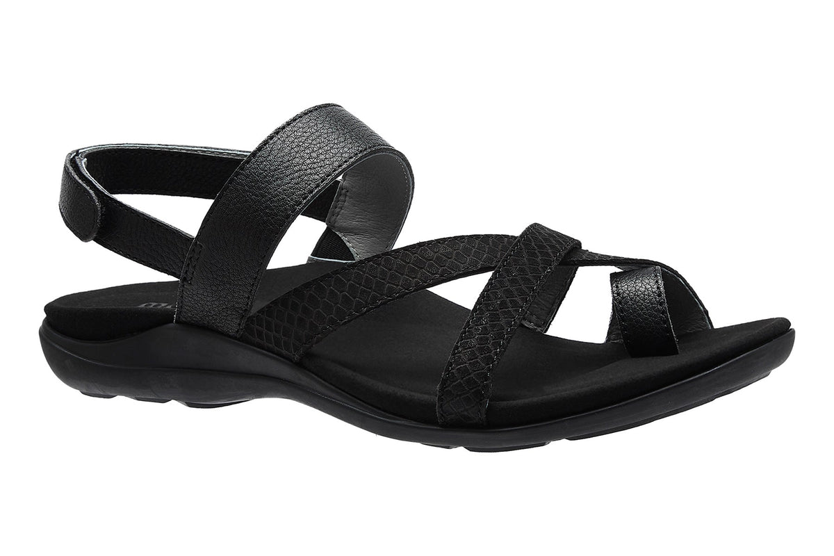 Barnett Metatarsal Black Embossed Reptile | ABEO Footwear