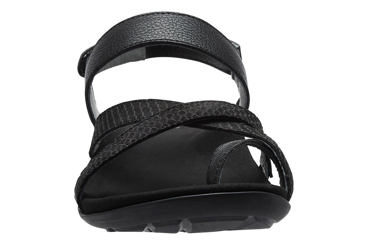 Barnett Metatarsal Black Embossed Reptile | ABEO Footwear