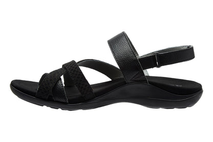 Barnett Metatarsal Black Embossed Reptile | ABEO Footwear