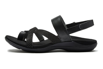 Barnett Metatarsal Black Embossed Reptile | ABEO Footwear
