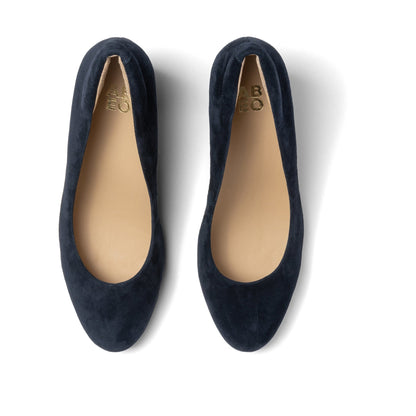 Tempo Pump Navy Suede | ABEO Footwear