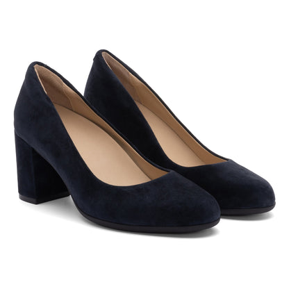 Tempo Pump Navy Suede | ABEO Footwear