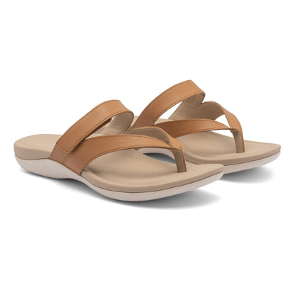 Oasis Thong Sandal Almond | ABEO Footwear