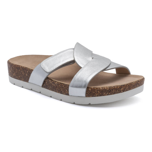 Lanai Slide Silver | ABEO Footwear