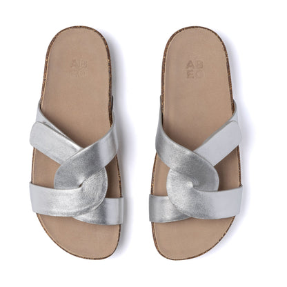 Lanai Slide Silver | ABEO Footwear