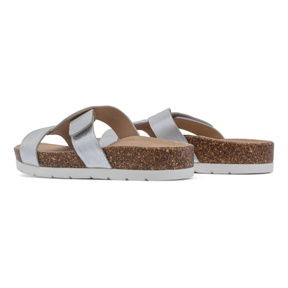 Lanai Slide Silver | ABEO Footwear
