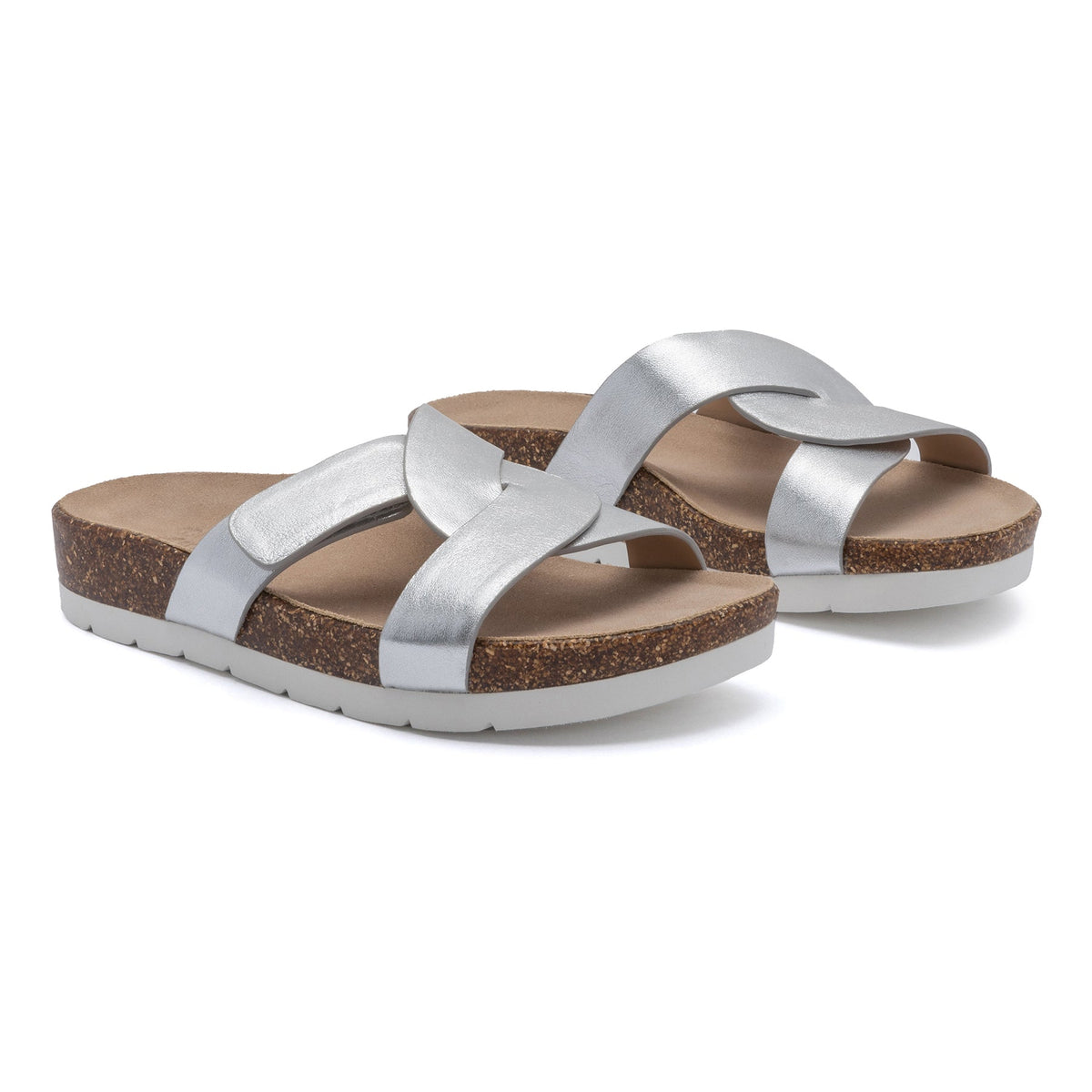 Lanai Slide Silver | ABEO Footwear