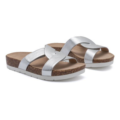 Lanai Slide Silver | ABEO Footwear