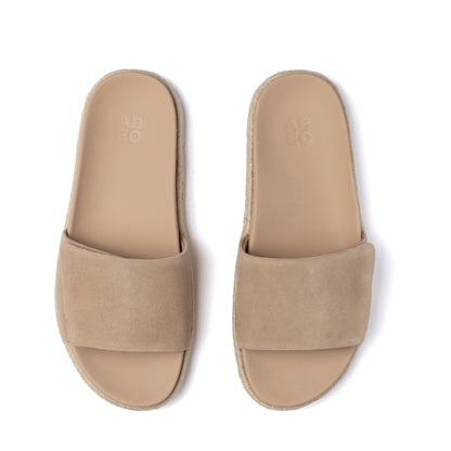 Isle Slide Cuban Sand Suede | ABEO Footwear
