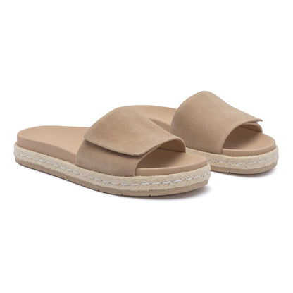 Isle Slide Cuban Sand Suede | ABEO Footwear