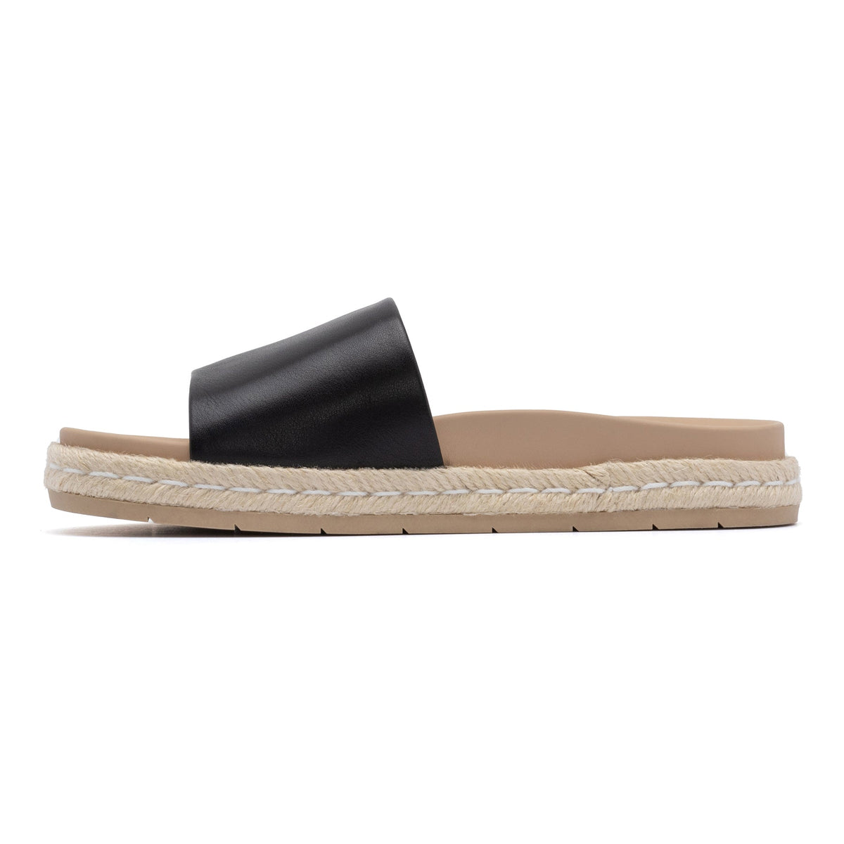 Isle Slide Black Leather | ABEO Footwear