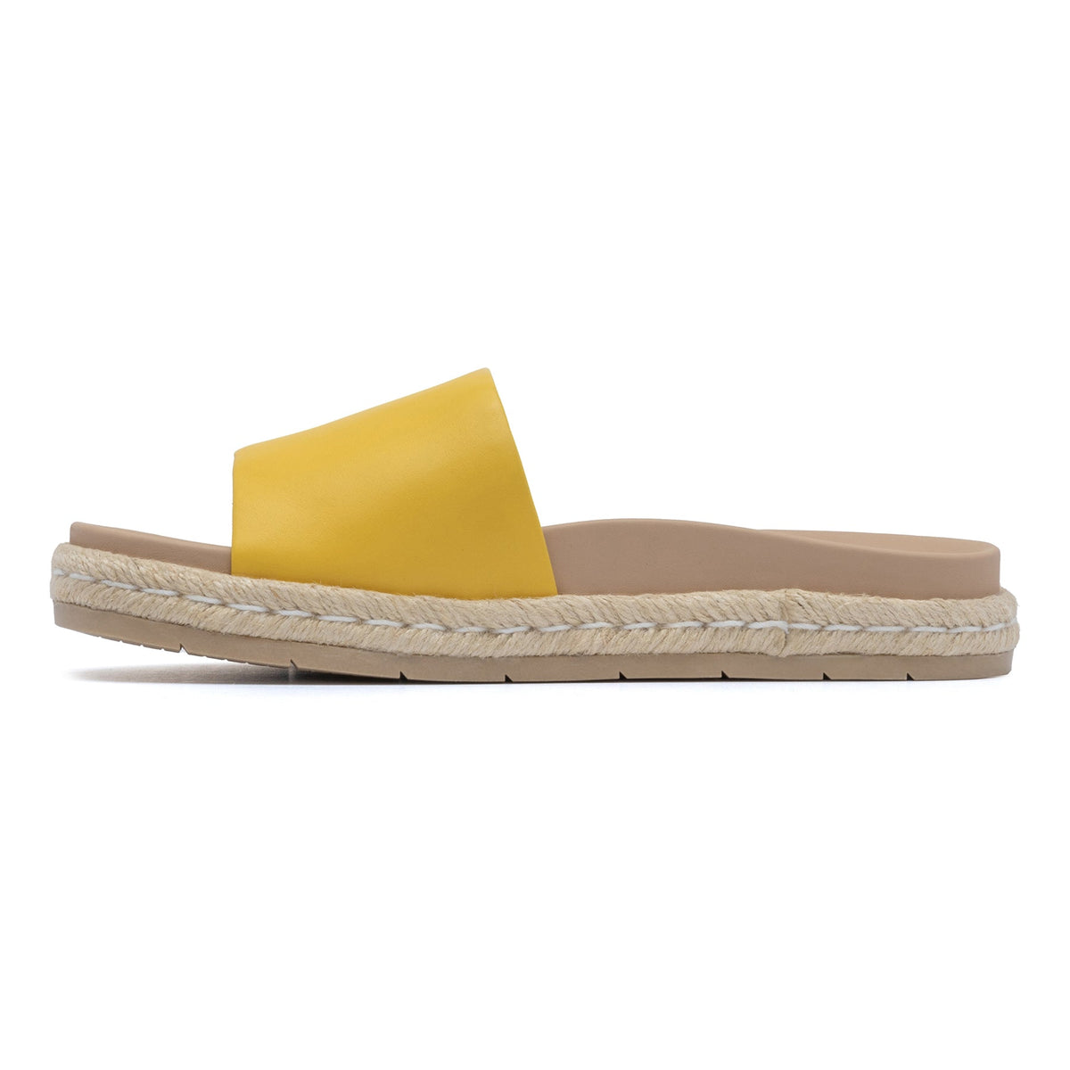 Isle Slide Yellow Leather | ABEO Footwear