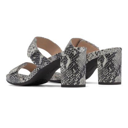 Tempo Slide Snake Print Leather | ABEO Footwear