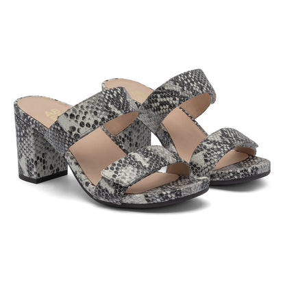 Tempo Slide Snake Print Leather | ABEO Footwear