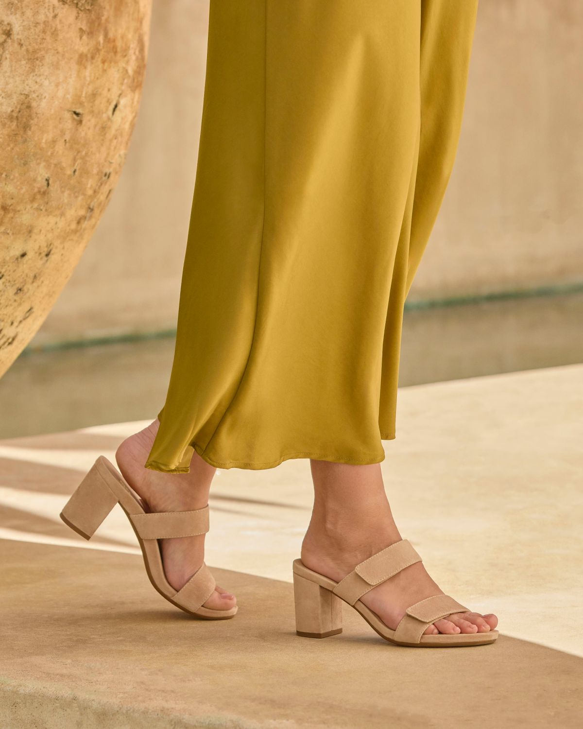 Tempo Slide Cuban Sand Suede | ABEO Footwear