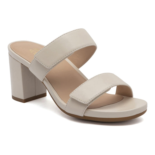 Tempo Slide Off White Leather | ABEO Footwear