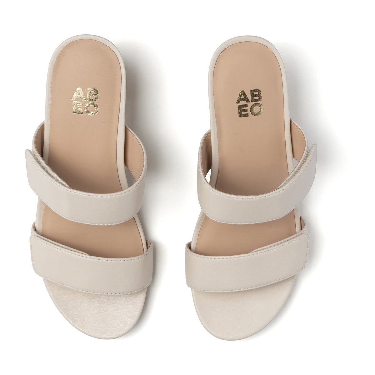 Tempo Slide Off White Leather | ABEO Footwear