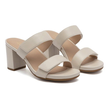 Tempo Slide Off White Leather | ABEO Footwear