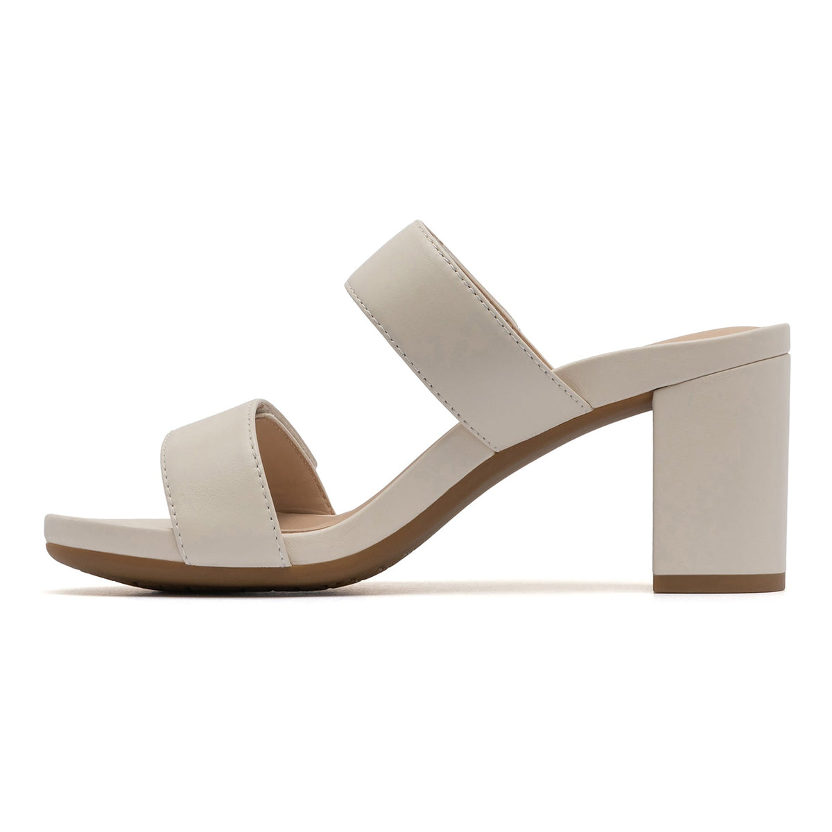 Tempo Slide Off White Leather | ABEO Footwear