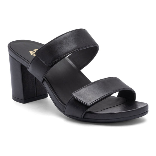 Tempo Slide Black Leather | ABEO Footwear