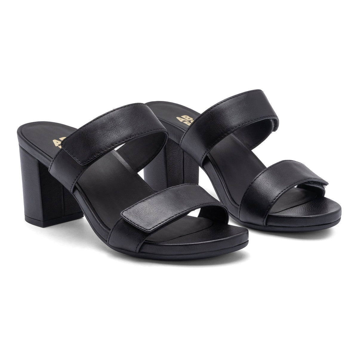 Tempo Slide Black Leather | ABEO Footwear