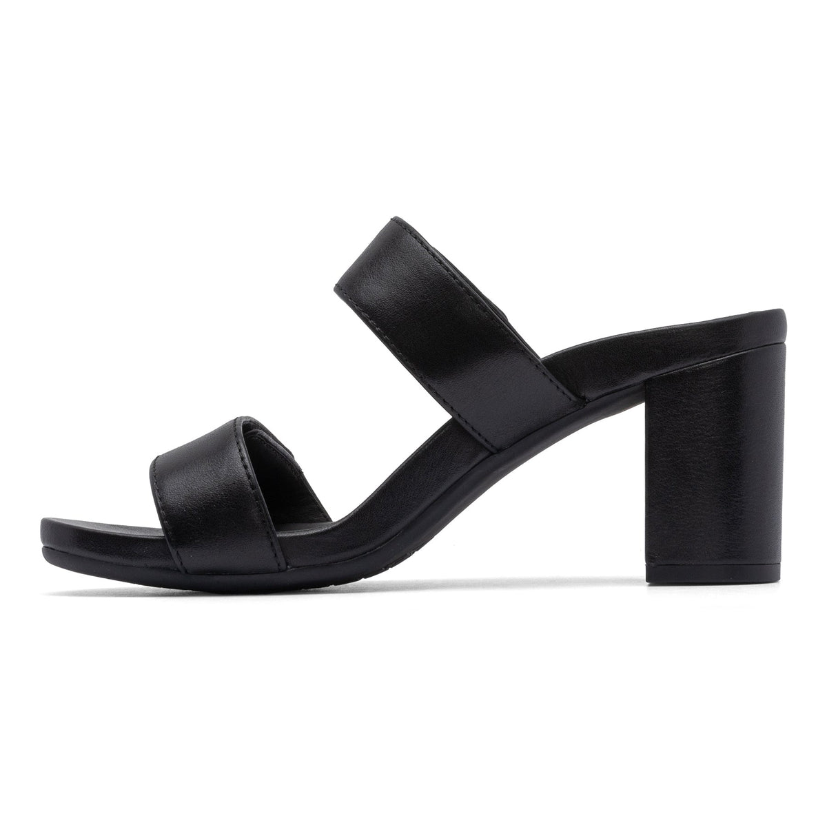 Tempo Slide Black Leather | ABEO Footwear