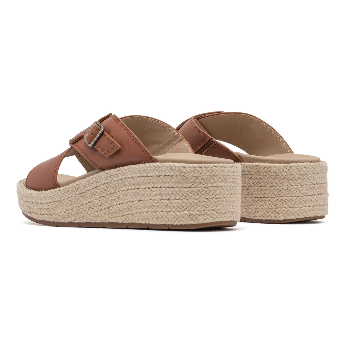 Solstice Cross Slide Dark Tan | ABEO Footwear