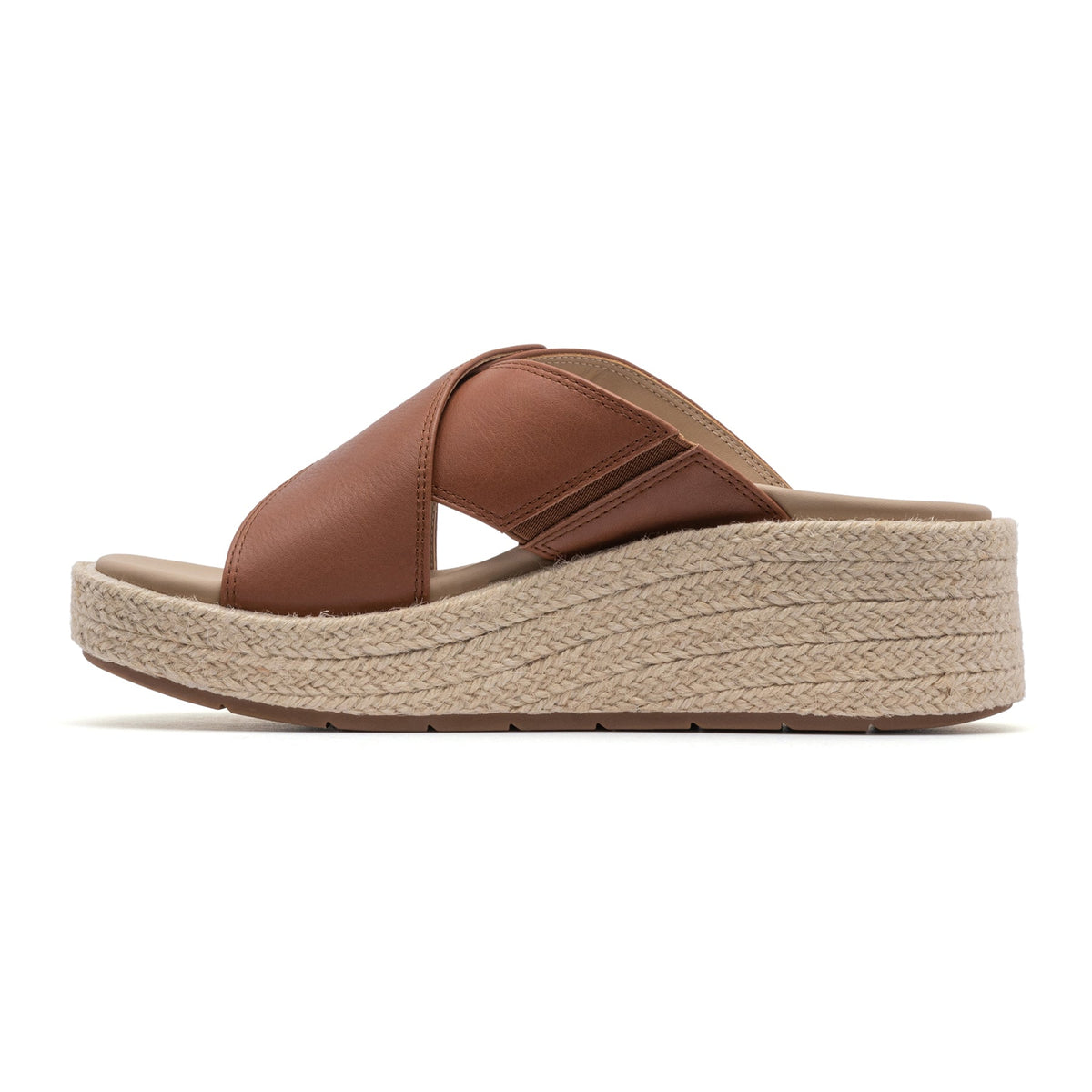 Solstice Cross Slide Dark Tan | ABEO Footwear