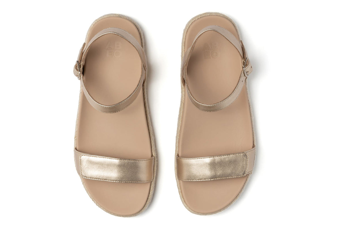 Isle Strap Light Gold | ABEO Footwear