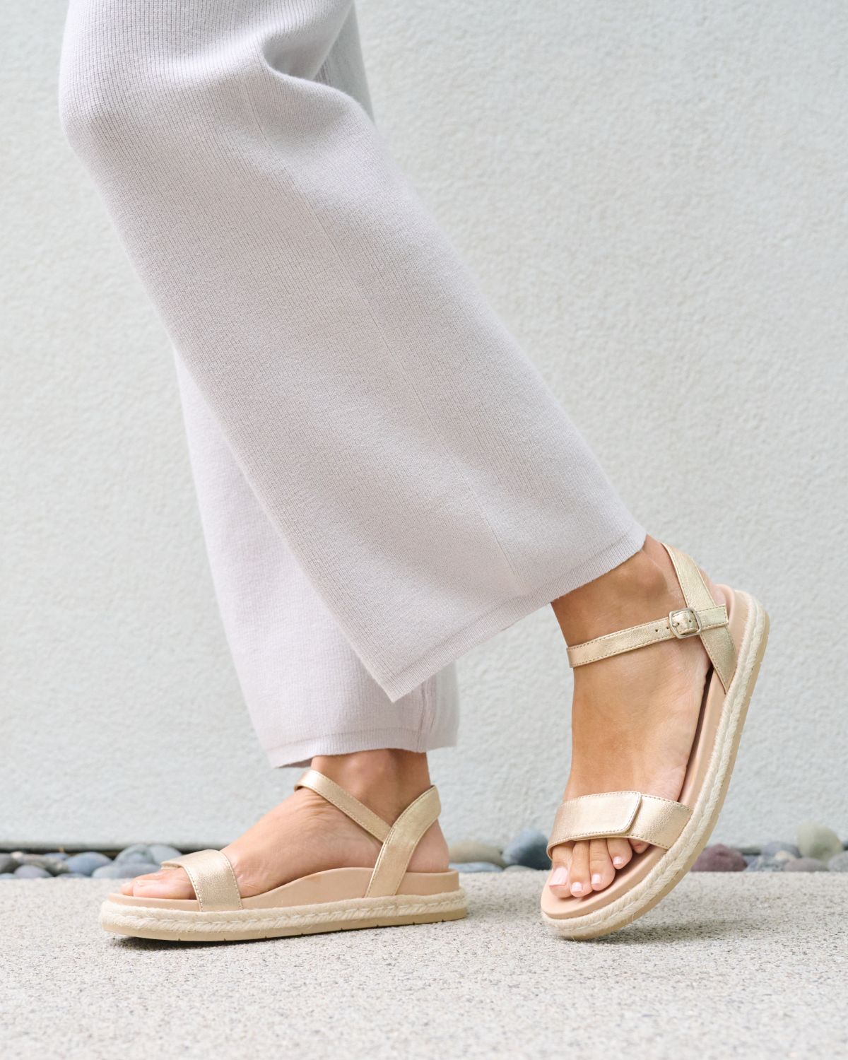 Isle Strap Light Gold | ABEO Footwear