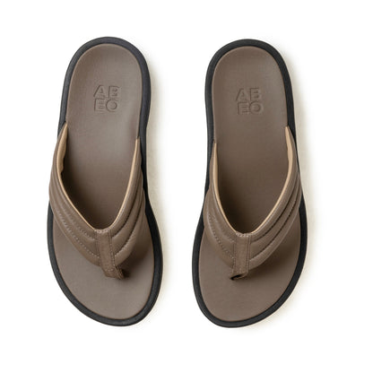 Paseo Thong Sandal Fossil | ABEO Footwear