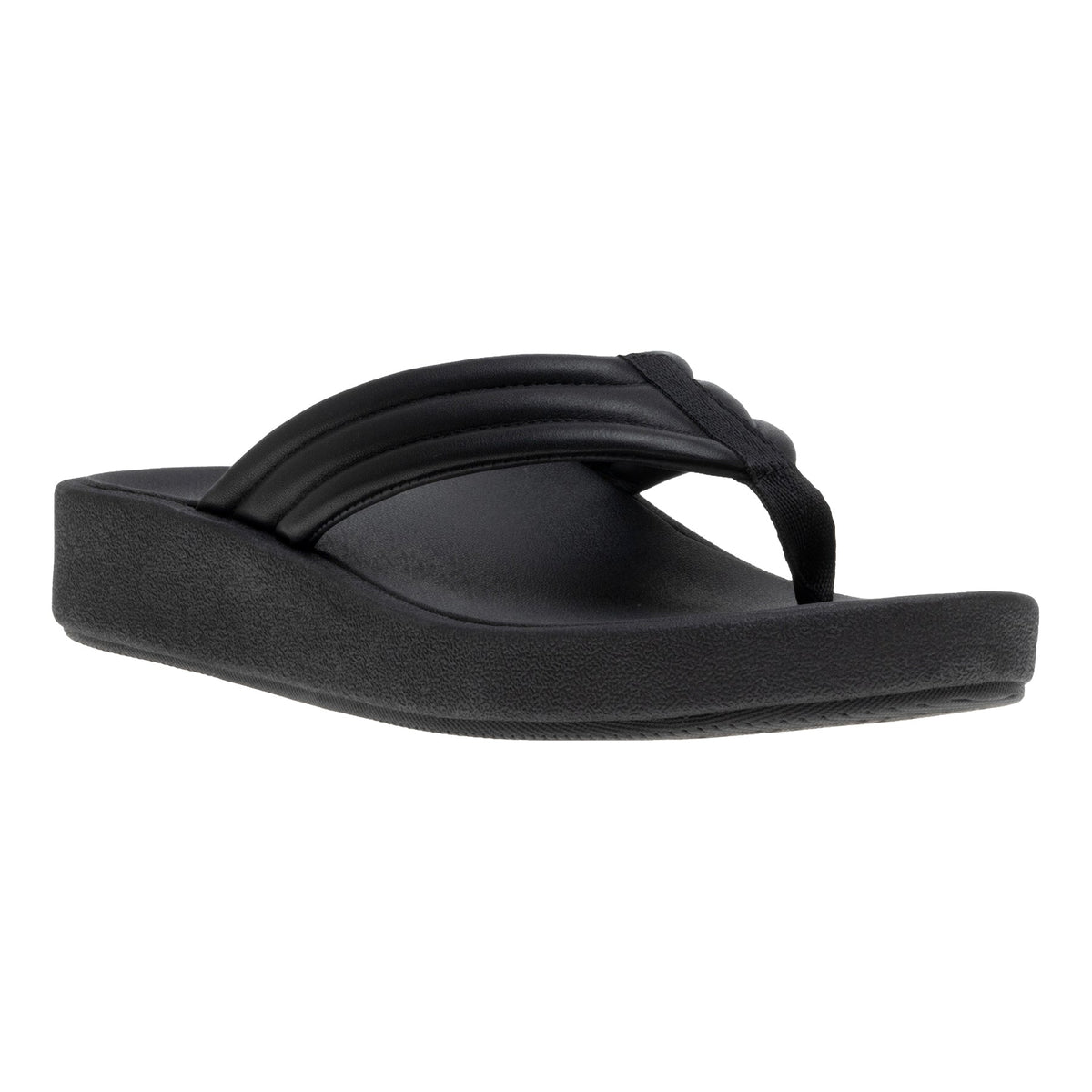 Paseo Thong Sandal Black | ABEO Footwear