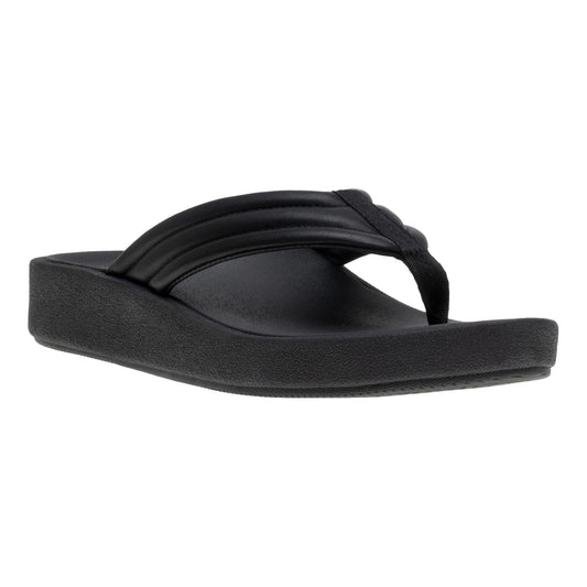 Paseo Thong Sandal Black | ABEO Footwear