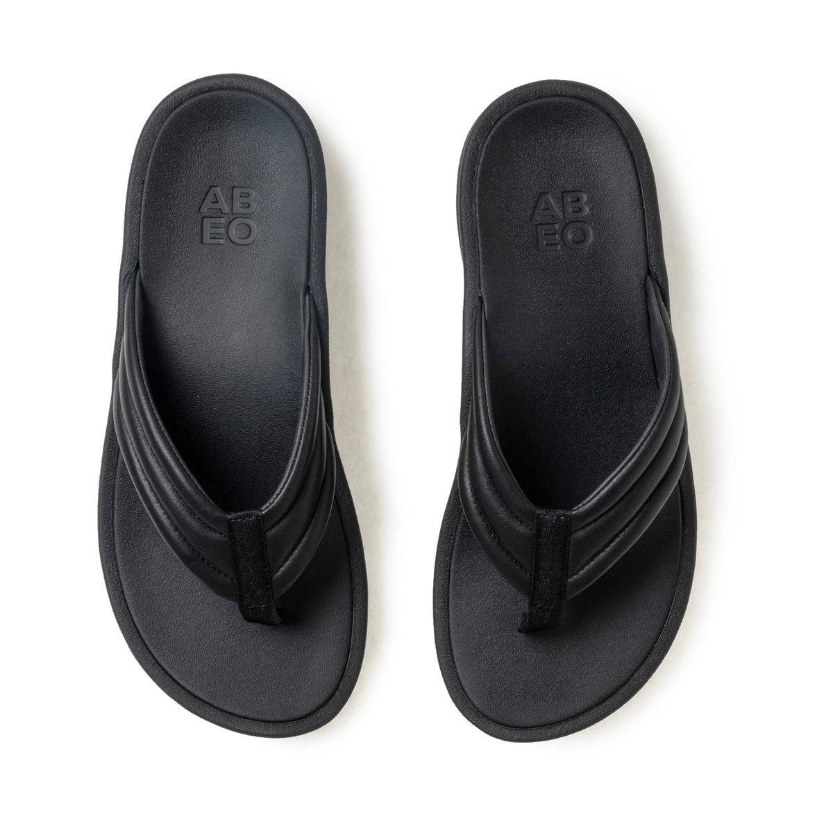 Paseo Thong Sandal Black | ABEO Footwear