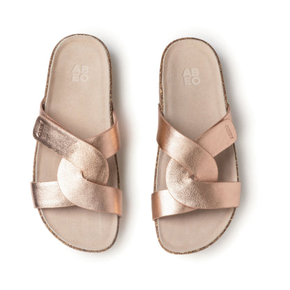 Lanai Slide Rose Gold | ABEO Footwear