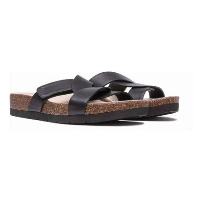 Lanai Slide Black Nubuck | ABEO Footwear
