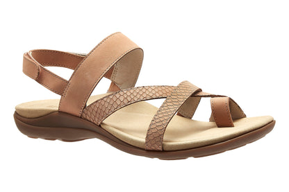 Barnett Blush Nubuck Embossed Reptile | ABEO Footwear