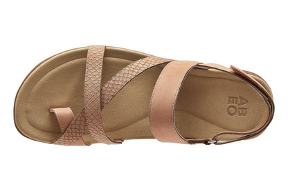 Barnett Blush Nubuck Embossed Reptile | ABEO Footwear