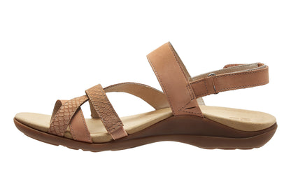 Barnett Blush Nubuck Embossed Reptile | ABEO Footwear