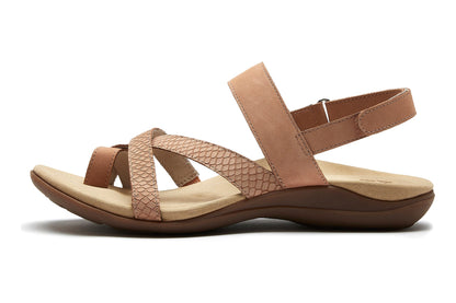 Barnett Blush Nubuck Embossed Reptile | ABEO Footwear